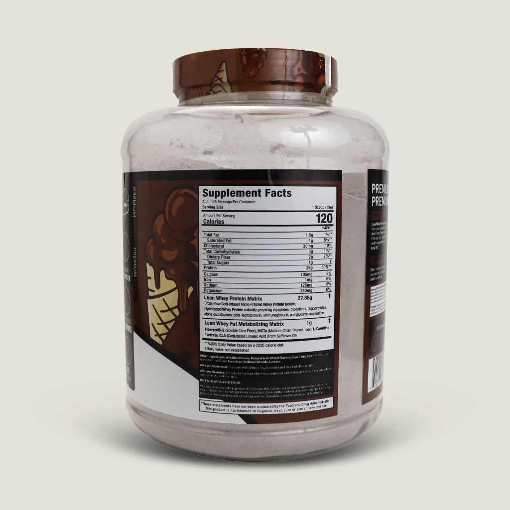 پروتئین لین وی (Iso-Hydro) ماسل اسپرت | Lean Whey MuscleSport 2 ارزَ غذایی لین وی ماسل اسپرت 2 کیلویی