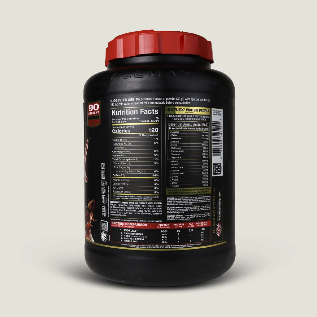 پروتئین وی ایزوله ایزوفلکس آلمکس | allmax isoflex whey protein 3 ایزوفلکس پروتئین آلمکس