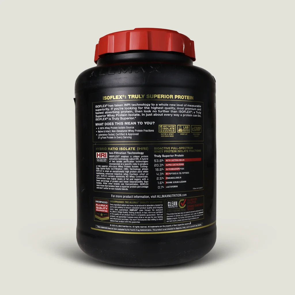 پروتئین وی ایزوله ایزوفلکس آلمکس | allmax isoflex whey protein 4 وی ایزوله ایزوفلکس آلمکس