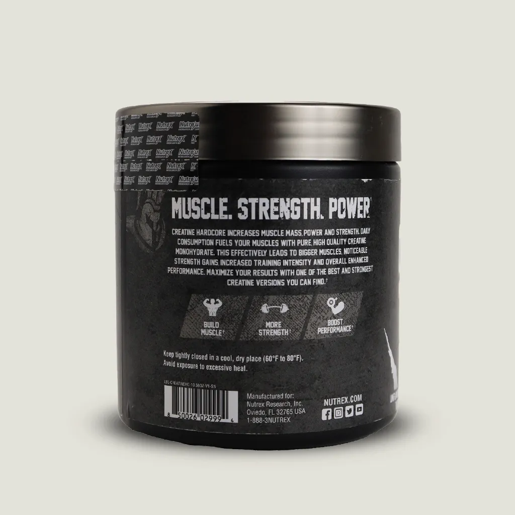 کراتین ناترکس هاردکور (طرح جدید) 300 گرم | Nutrex Hardcore Creatine 5 کراتین نوترکس اصل 300 گرمی
