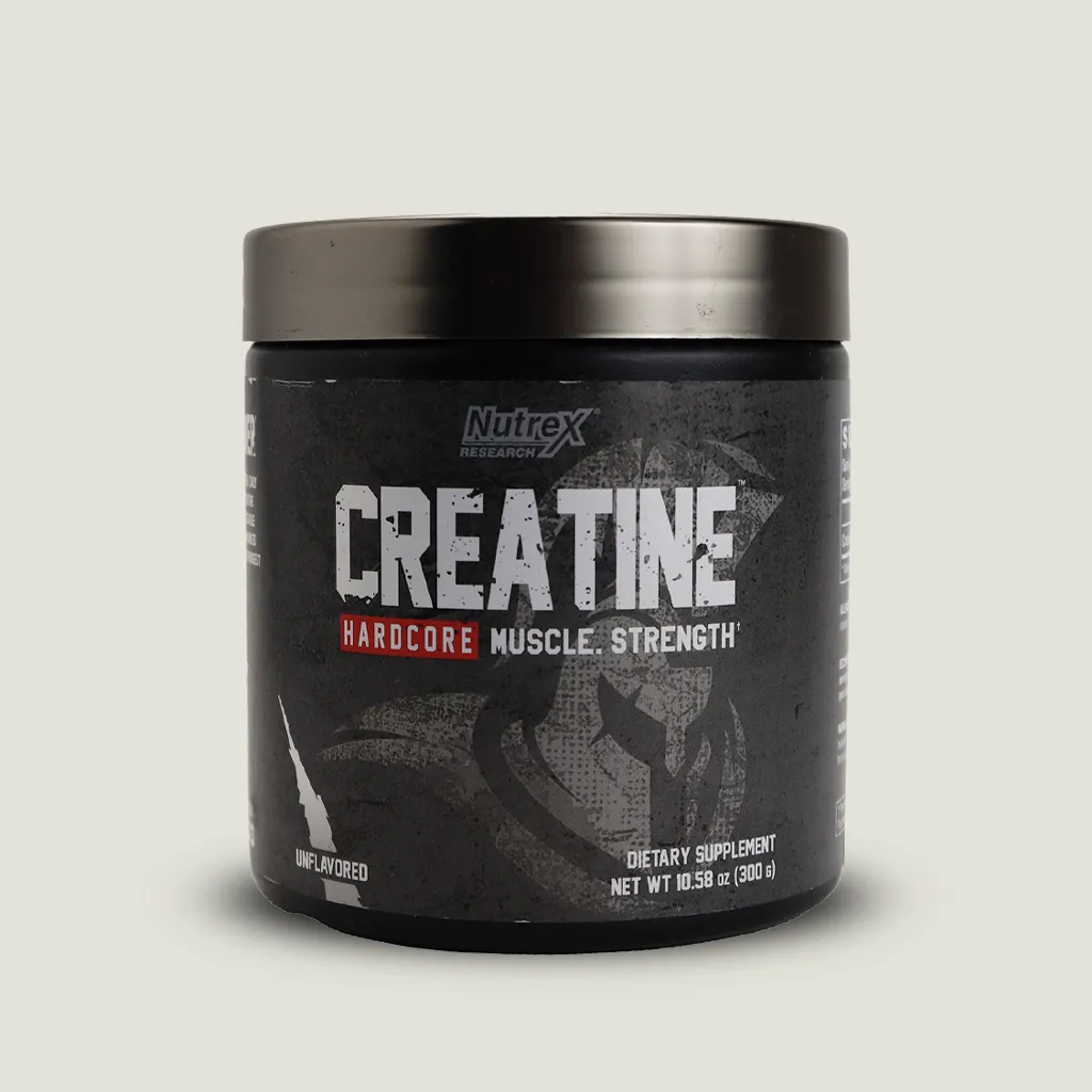 کراتین ناترکس هاردکور (طرح جدید) 300 گرم | Nutrex Hardcore Creatine 4 کراتین nutrex بدون طعم 300g
