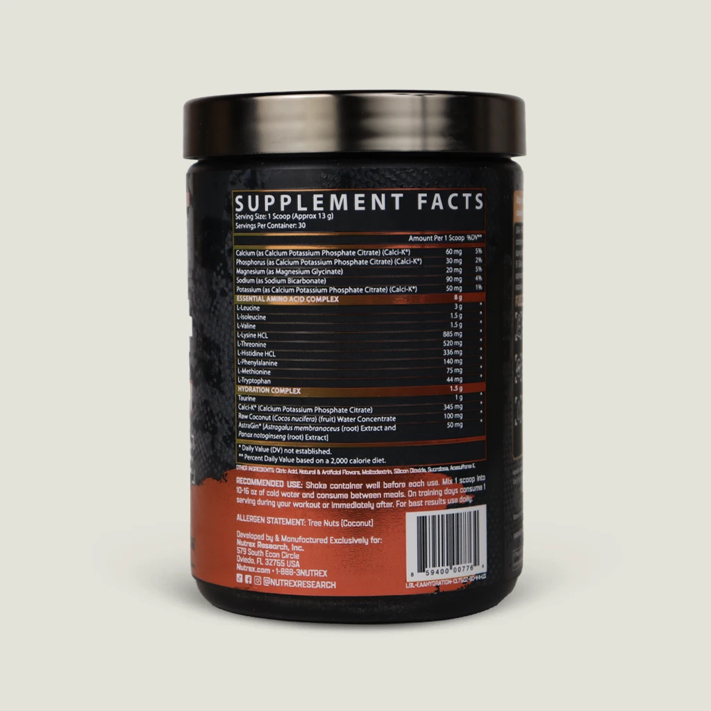 آمینو Eaa+ هیدراتاسیون ناترکس 390 گرم | Nutrex EAA+ Hydration Amino 7 مکمل ایی ای ای پلاس هیدریشن نوترکس اورجینال