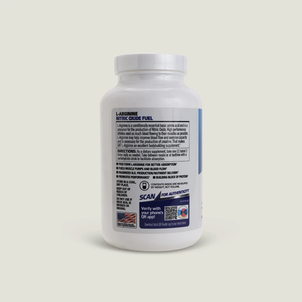 gat sport l-arginine 180 tablets