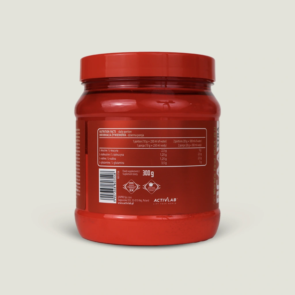 ارزش غذایی bcaa Xtra اکتیولب