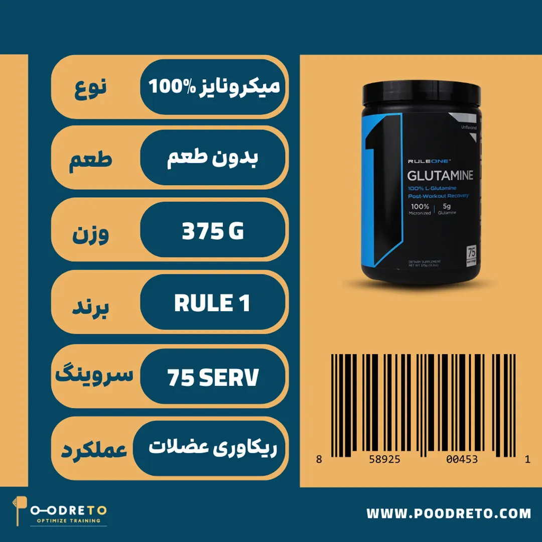 اطلاعات مکمل ال گلوتامین رول وان