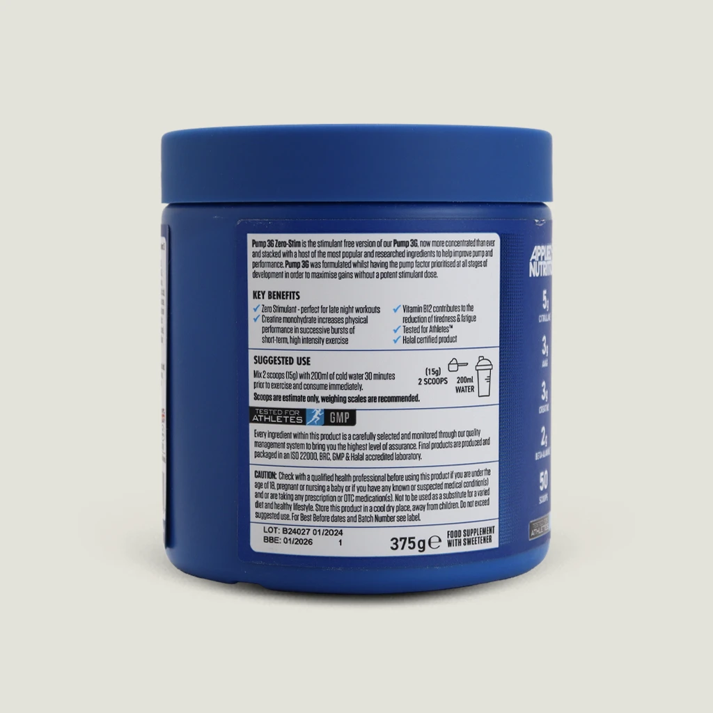 applied 3G pump preworkout