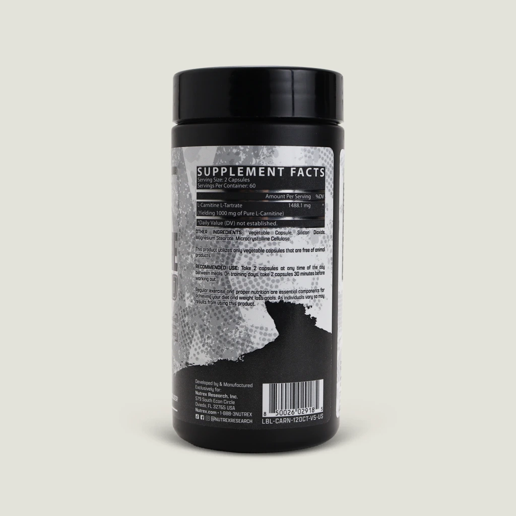 کپسول ال کارنیتین 1000 میلیگرم ناترکس 120 عددی / nutrex l-carnitine 1000mg capsules 2 ارزش غذایی کپسول ال کارنیتین 1000 nutrex
