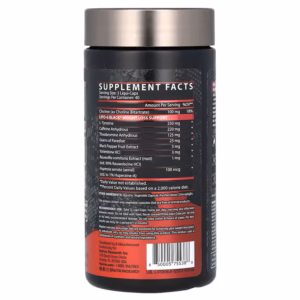 قرص لیپو سیکس بلک اولترا 60-120 عددی ناترکس | Nutrex Lipo 6 Black Ultra Concentrate 11 ارزش غذایی لیپو سیکس بلک 120 تایی
