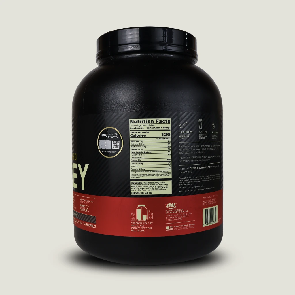 ارزش غذایی پروتئین وی اپتیموم نوتریشن