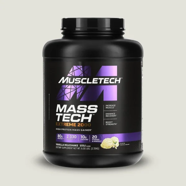 مکمل-مس-تک-اکستریم-ماسل تک-2.72 کیلو-وانیل مس گینر mass tech اکستریم 2000 وانیل