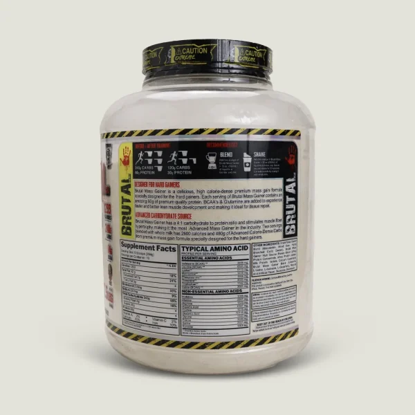 مس گینر بروتال ترور لبز | Terror Labz Brutal Mass Gainer 2 مکمل مس گینر brutal terror labz 3.4 kg