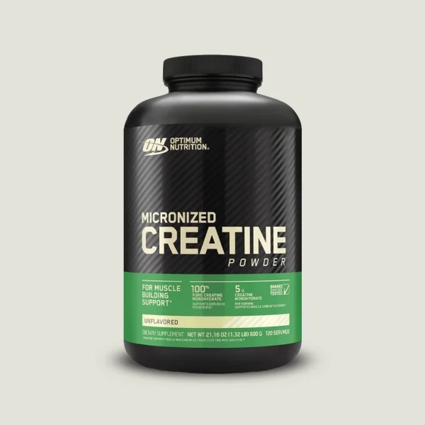 پودر کراتین مونوهیدرات میکرونایز اپتیموم نوتریشن | ON Micronized Creatine 3 کراتین میکرونیزه اپتیموم نوتریشن 600 گرم
