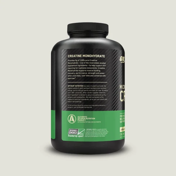 پودر کراتین مونوهیدرات میکرونایز اپتیموم نوتریشن | ON Micronized Creatine 4 MICRONIZED ON CREATINE 600G
