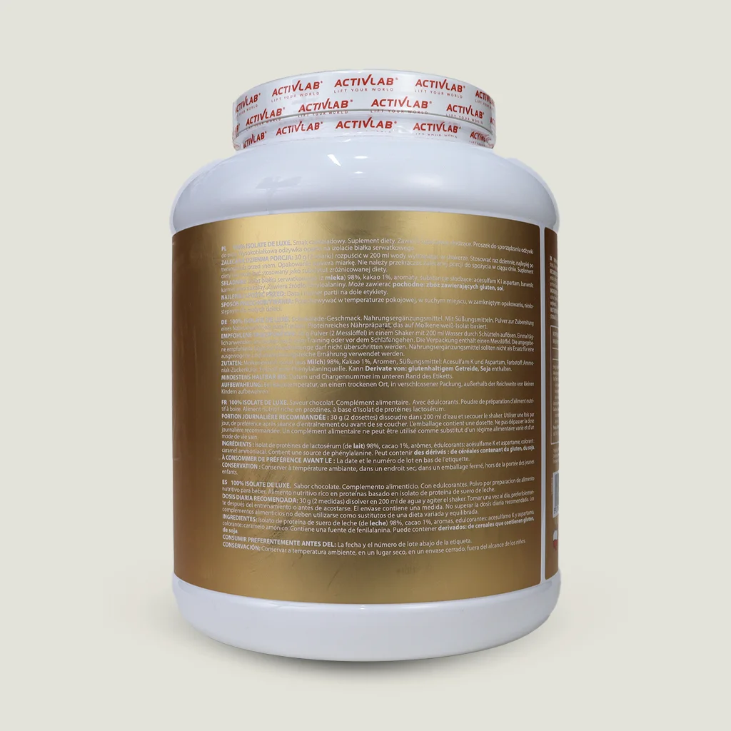 پروتئین ۱۰۰% ایزوله دیلاکس زیرو اکتیولب (Activlab 100% Isolate Deluxe Zero) 2 پروتئین ایزوله اکتیولب شکلاتی 2 کیلویی اکتیولب ایزوله زیرو