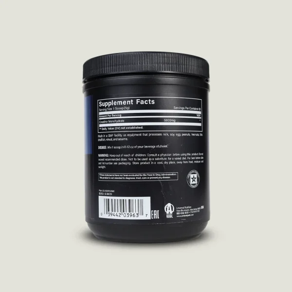 کراتین انیمال یونیورسال 300گرم | Animal 100% Pure Creatine Monohydrate 1 پودر کراتین انیمال بدون طعم