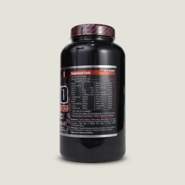 قرص آمینو هاردکور مگا اسپرت | Mega Sport Amino Hardcore 3 مکمل ورزشی هاردکور با ۱۲ گرم پروتئین در هر وعده