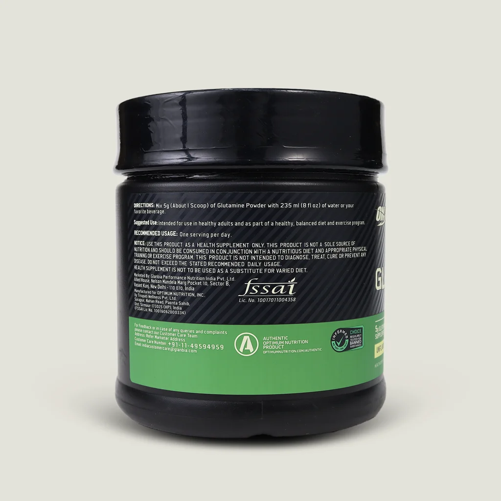 مکمل Glutamine Powder ON برای جلوگیری از تحلیل عضلانی