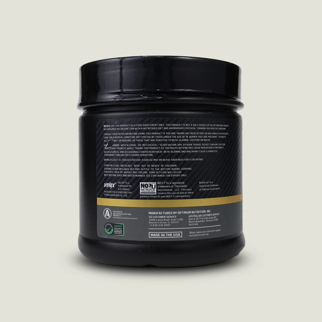 پمپ پرفورمنس اپتیموم نوتریشن | Optimum Nutrition Performance Pre-Workout 3 پمپ ON