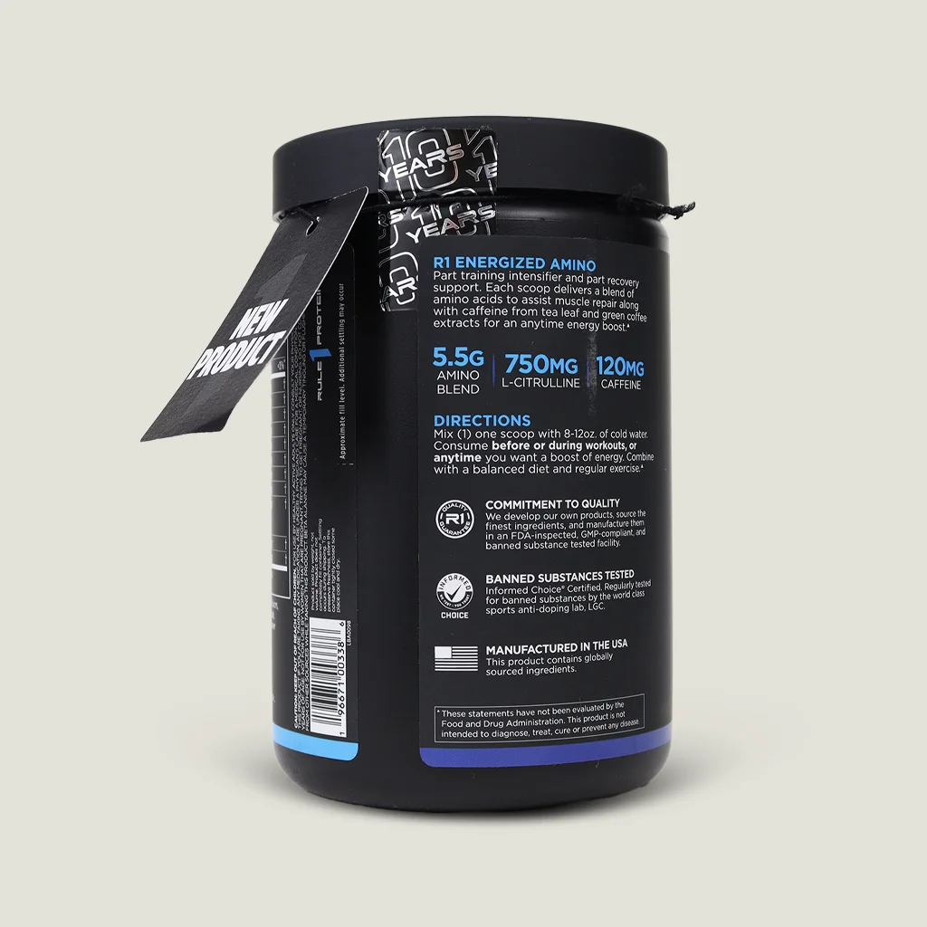 پودر Energized Amino R1 برای افزایش انرژی و استقامت