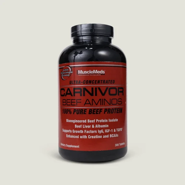 آمینو-بیف-کارنیور-ماسل-مدز-300-قرص-بدون-طعم آمینو بیف اصلی کارنیور MuscleMeds با 300 قرص و 100 سروینگ