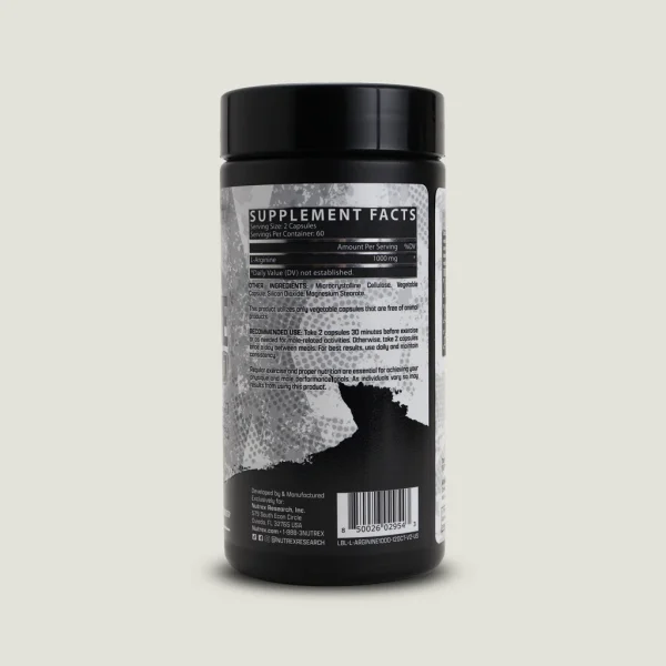 کپسول L-Arginine ناترکس برای افزایش پمپ و جریان خون