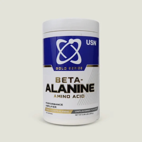 بتا-آلانین-یواس-ان-۳۰۰-گرم-بدون-طعم-۱۰۰-سروینگ مکمل بتا آلانین اصلی USN Gold Series با ۱۰۰ سروینگ