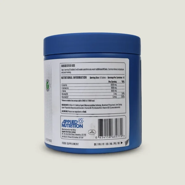 بی سی ای ای 6K اپلاید نوتریشن | APPLIED NUTRITION BCAA 6000 mg 2 قرص BCAA اپلاید نوتریشن ۲۴۰ عددی برای ریکاوری و رشد عضلانی