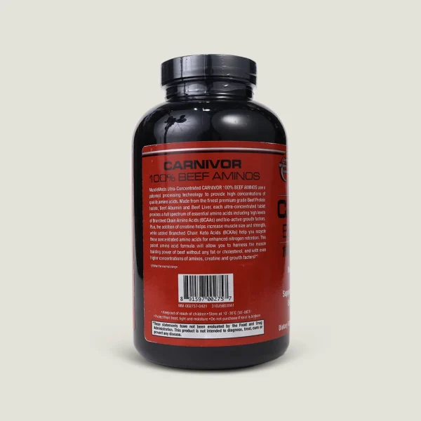 آمینوبیف کارنیور ماسل مدز 300 قرص | MuscleMeds Carnivor Beef Aminos 3 Carnivor Beef Aminos 300 Tablets