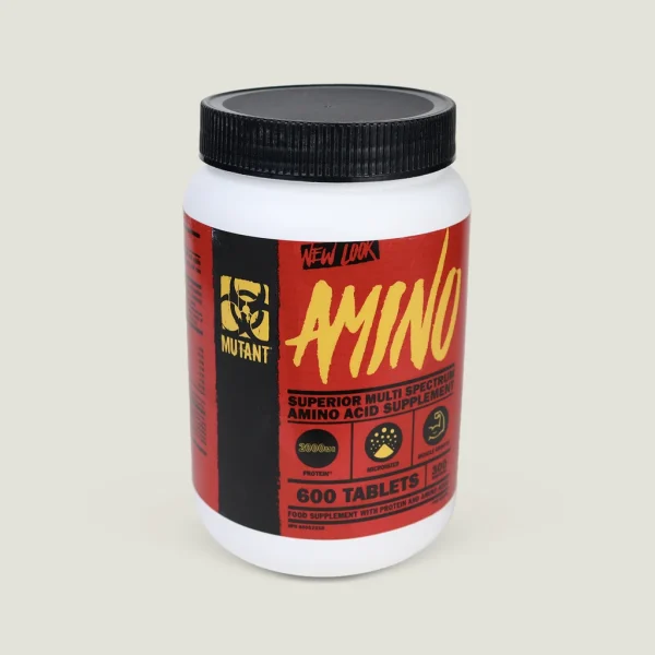 قرص آمینو موتانت (Mutant Amino) ۶۰۰ عددی 3 مکمل Mutant Amino با ۲۰۰۰mg آمینو اسید در هر وعده
