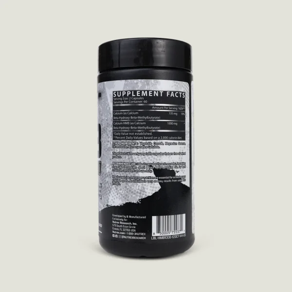 اچ ام بی 1000 ناترکس 120 کپسول | NUTREX HMB 1000 2 اچ ام بی ناترکس ۱۲۰ کپسولی برای جلوگیری از تحلیل عضلانی