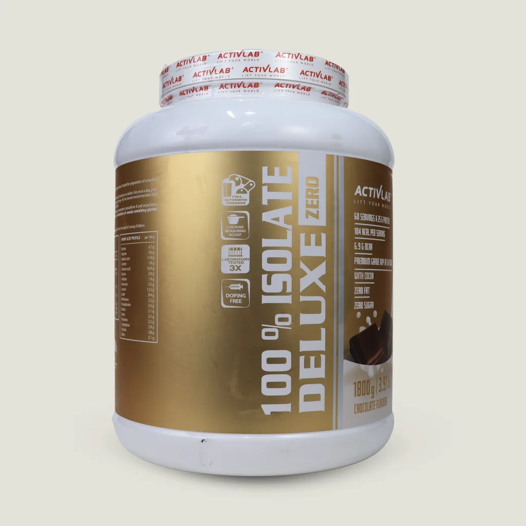 پروتئین ۱۰۰% ایزوله دیلاکس زیرو اکتیولب (Activlab 100% Isolate Deluxe Zero) 3 اطلاعات جدول ACTIVLAB Isolate Deluxe Zero protein