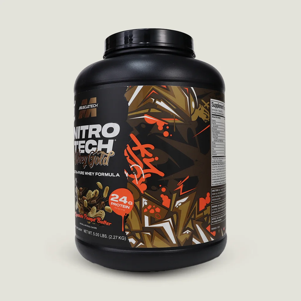 وی پروتئین NITROTECH گلد اولترا پیور طعم شکلات کره بادام زمینی 2.2 کیلو