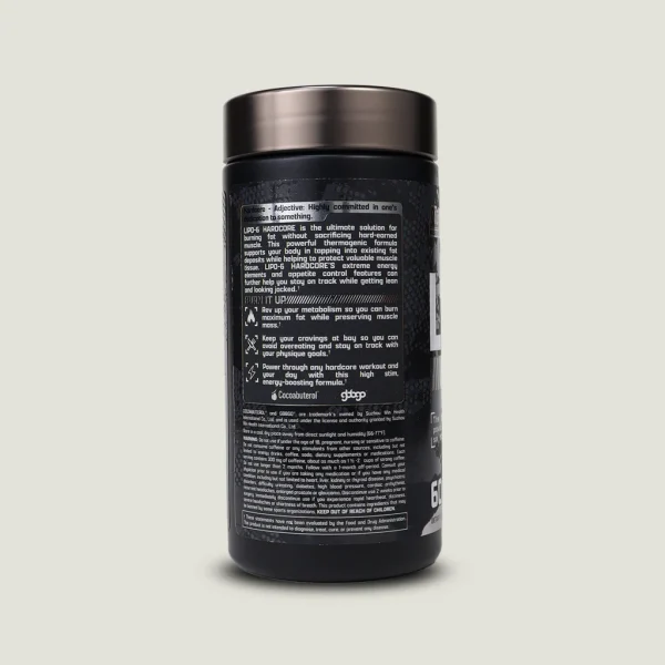 کپسول لیپو سیکس هاردکور ناترکس 60 تایی | Nutrex LIPO-6 Hardcore 1 مکمل Nutrex Research با کافئین بالا برای افزایش انرژی
