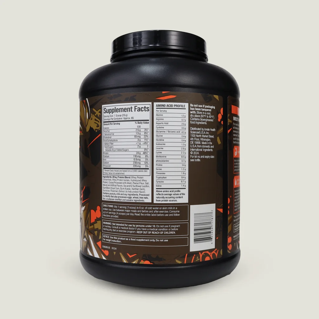 ارزش غذایی پروتئین وی نیتروتک طعم 2026