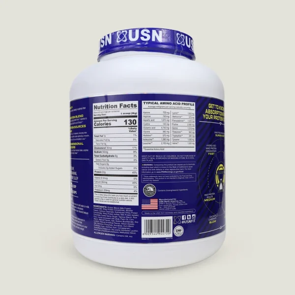 پروتئین وی پریمیوم پلاس یو اس ان | USN Premium Premium Plus 4 ارزش غذایی وی+ یو اس ان