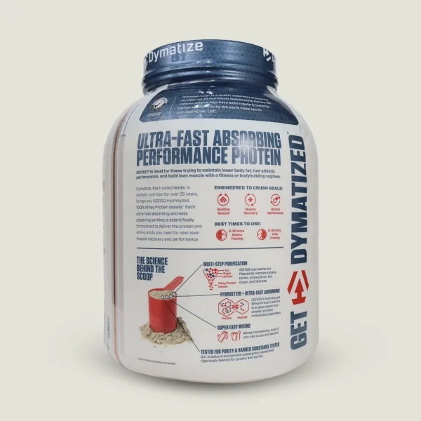 پروتئین ایزوله دایماتیز 2.3 کیلو | ISO100 Hydrolyzed Whey Protein Isolate 4 Dymatize ISO100 Hydrolyzed Whey Protein Isolate 2.3kg