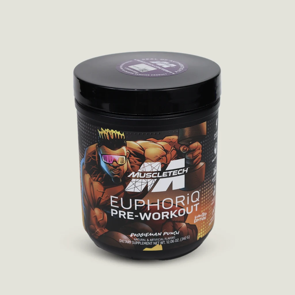 پمپ یوفوریک ماسل تک لیمیتد ادیشن | Muscletech EUPHORIQ Pre-Workout 4 Muscletech EUPHORIQ Pre-Workout Limited Edition 342g Roogieman Punch Flavor