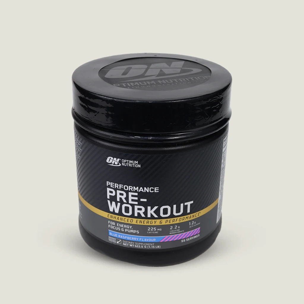 پمپ پرفورمنس اپتیموم نوتریشن | Optimum Nutrition Performance Pre-Workout 4 مکمل Pre-Workout اصلی Optimum Nutrition با طعم بلوبری