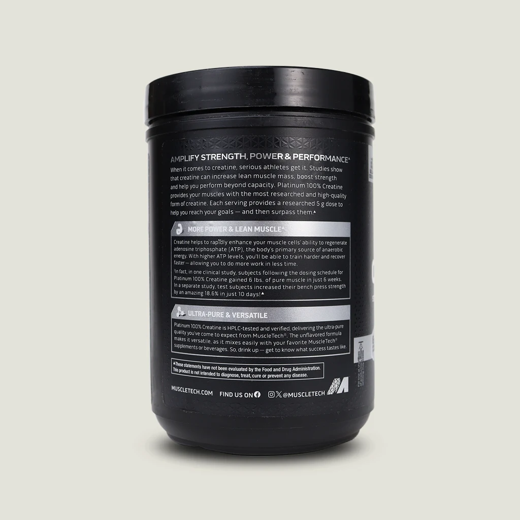 مکمل کراتین خالص Muscletech با طرح جدید برای افزایش توان و عملکرد