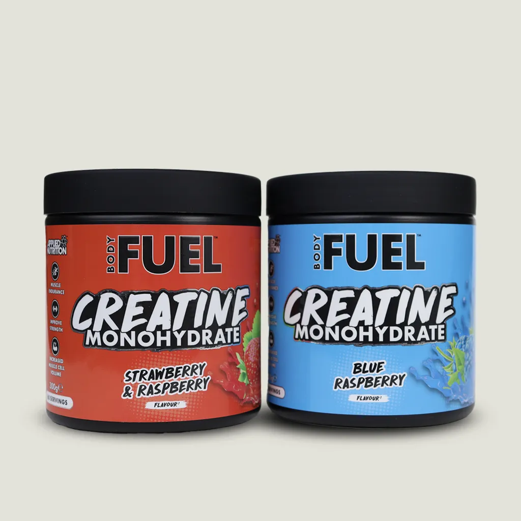 کراتین مونوهیدرات طعم دار اپلاید | Applied Nutrition Monohydrate Creatine flavored 1 کراتین طعم دار اپلاید نوتریشن 300 گرم طرح جدید