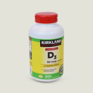 کپسول ویتامین D3 کرکلند سیگنچر | KIRKLAND SIGNATURE D3 2000 IU 7 مکمل ویتامین D3 کرکلند ۲۰۰۰ واحد ۶۰۰ عددی با قدرت فوق العاده
