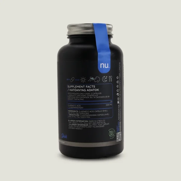 جدول حقایق مکمل (Supplement Facts) مکمل DAA ناتریورسام