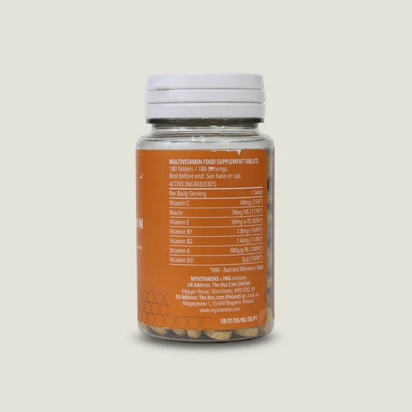مولتی ویتامین روزانه مایویتامینز 60-180 عددی | MyVitamins Daily Multivitamin 2 قرص MyVitamins با ۷ ویتامین و ماده معدنی ضروری در هر سروینگ