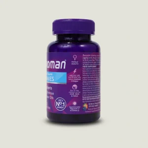 مولتی ویتامین پاستیلی وِل وومن | VITABIOTICS Wellwoman Multi-Vitamin Gummies 7 مکمل Wellwoman Gummies مناسب برای رژیم وگان و فاقد گلوتن