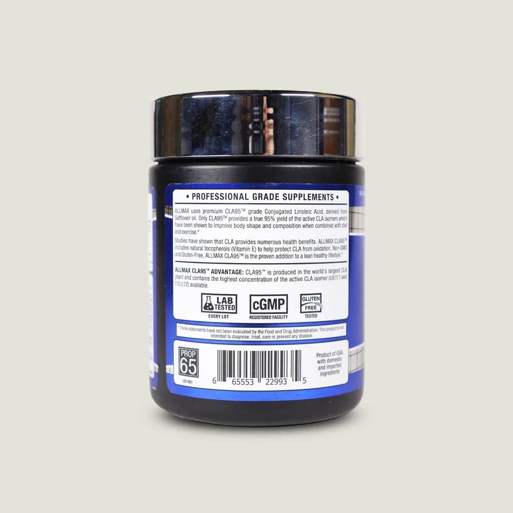 کپسول CLA 95 آل مکس (۳۰ عددی) | ALLMAX ESSENTIALS CLA 95 2 ALLMAX CLA 95 Conjugated Linoleic Acid 30 Softgels