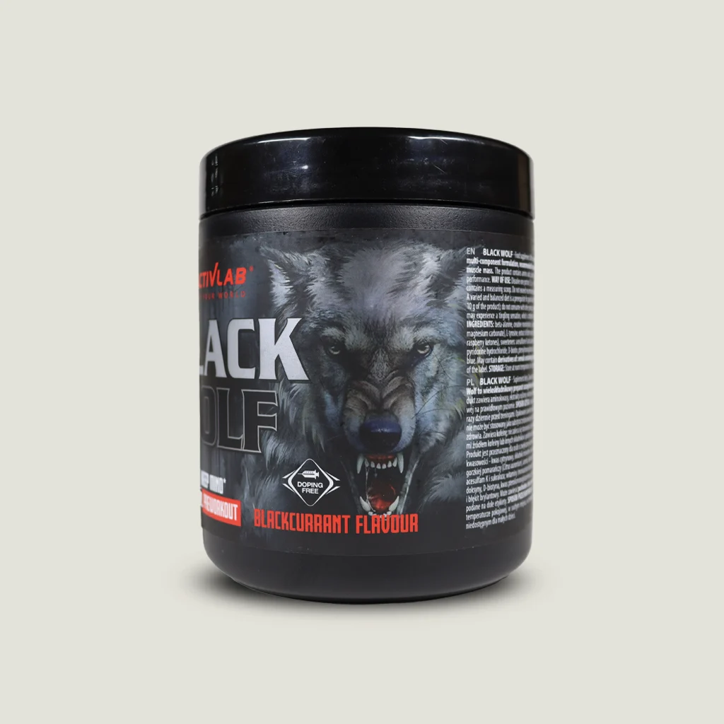 پمپ اکتیولب Black Wolf Doping Free و دارای گواهینامه ایمنی