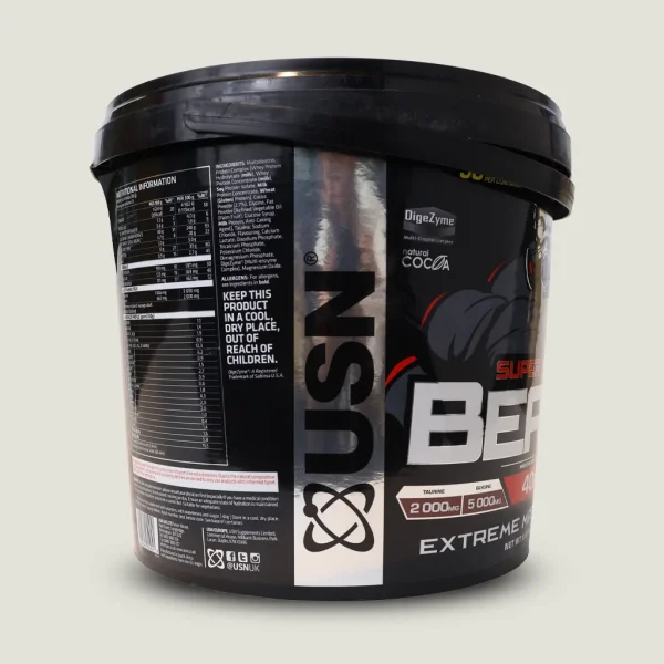 گینر بیست سوپر گِرو USN (سطلی) | USN BEAST SUPER GROW EXTREME MASS GAINER 2 . گینر BEAST Super Grow D یو اس ان با آنزیمهای گوارشی و پروتئین گندم