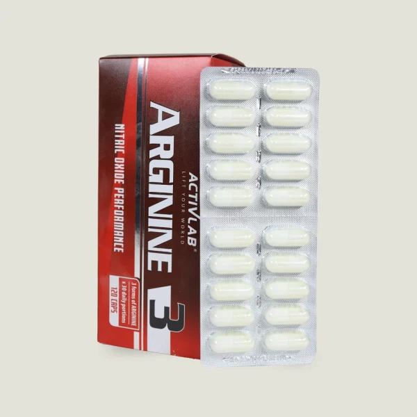 آرژنین 3 اکتیولب 120 کپسول | ACTIVLAB ARGININE 3 1 آرژنین ACTIVLAB برای بهبود جریان خون و ترشح هورمون رشد