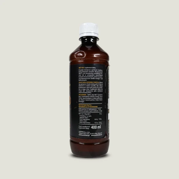 روغن ام سی تی اکتیولب | ACTIVLAB MCT OIL 400ml 2 روغن MCT اکتیولب برای تولید کتون بادی و افزایش تمرکز