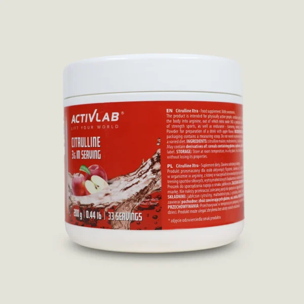 سیترولین اکسترا اکتیولب 200 گرم | ActivLab Citrulline Xtra 3 سیترولین Xtra ACTIVLAB با 3 گرم سیترولین خالص و مالات
